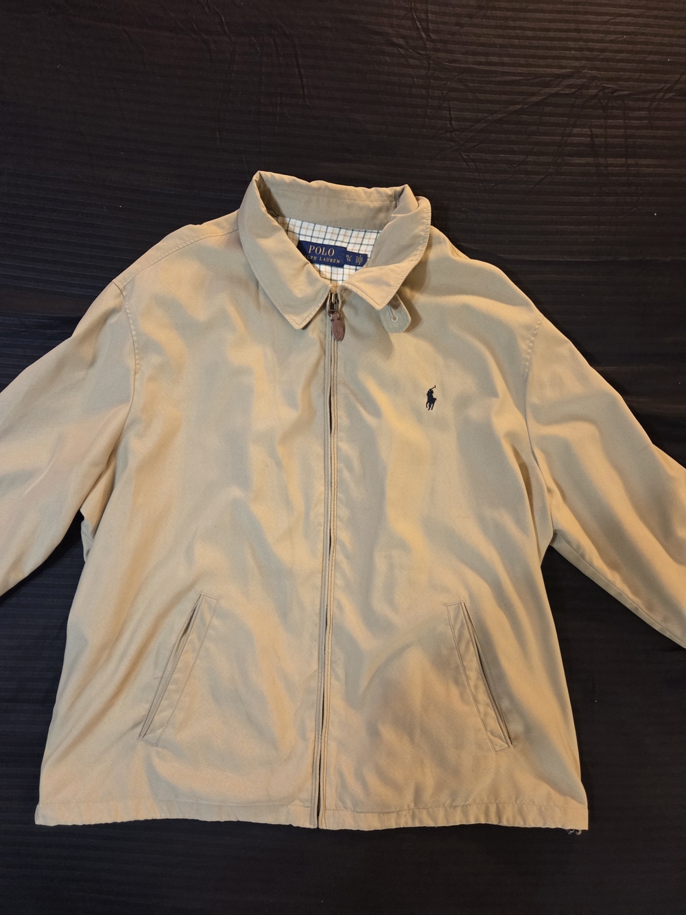 Polo by Ralph Lauren Men's Khaki Zip-Front Jacket
